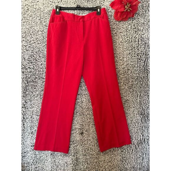 Worthington Women's Petite Size 10 Red Dress Pants - Picture 1 of 11